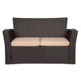 thumbnail image 4 of Afuera Living 4-Piece Outdoor Patio Conversation Set with Cushions in Beige, 4 of 11