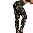 thumbnail image 4 of DISNIMO Halloween Ghost Printed Workout Leggings for Women Tummy Control, Soft Yoga Pants Leggings Breathable Workout Yoga Pants for Sport, Black, 3XL, 4 of 6