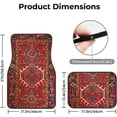 thumbnail image 5 of Car Floor Mats Set of 4, Antique Oriental Turkish Persian Carpet Vehicle Front Rear Carpets Mats Car Floor Rugs Non-Slip Auto Foot Mats Car Accessories Universal Fit for Car SUV Truck Van, 5 of 7