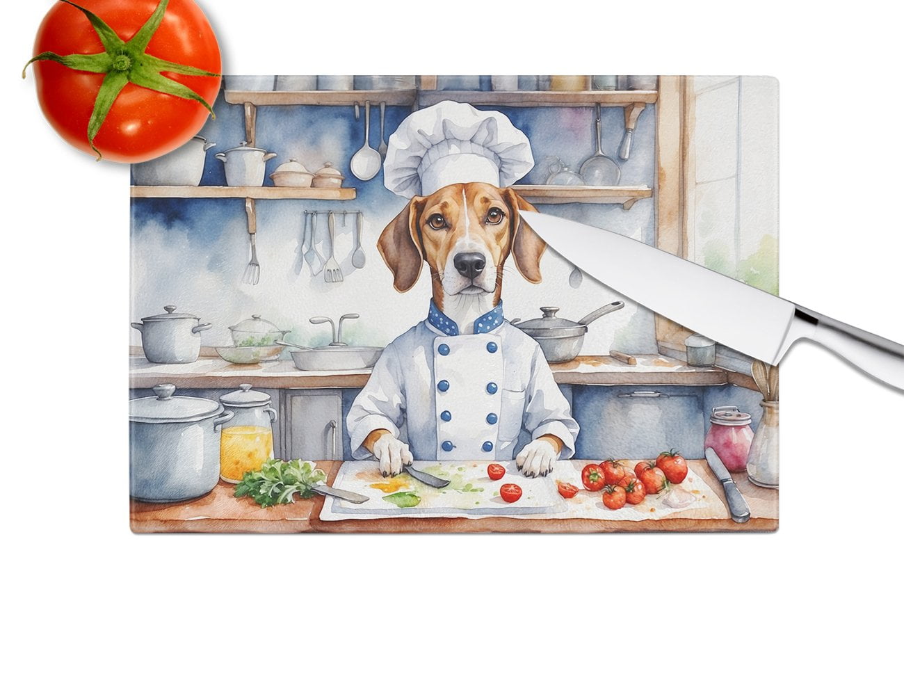 Foxhound The Chef Glass Cutting Board 12 in x 15 in
