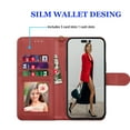 thumbnail image 2 of Tiflook For iPhone 13,14,14 Pro,14 Plus,14 Pro Max Case, Wallet Case,iPhone 14 PU Leather Case, Luxury PU Leather ID Card Holder Slots [Kickstand Feature] [Wrist Strap] Carrying Flip Cover [Wine], 2 of 6