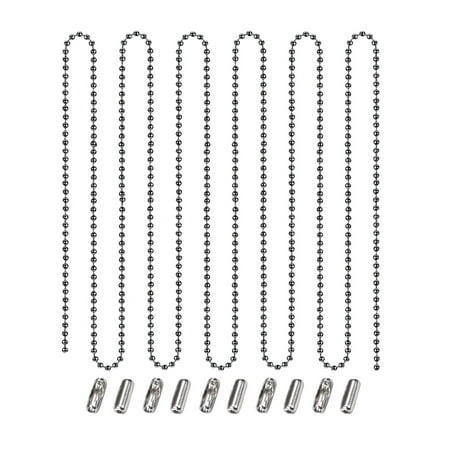 

Uxcell Pull Chain Extension Chrome Beaded Chain 10 Ft with 10 Connectors for Light/ Fan Silver Tone