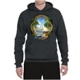 thumbnail image 2 of Wild Bobby, Enjoy Life Vintage Beach Surf Sailboat, Pop Culture, Unisex Graphic Hoodie Sweatshirt, Heather Black, Large, 2 of 4