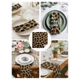 thumbnail image 4 of Cloth Napkins 1 Piece - 20x20 Inches, Leopard Print Washable Reusable Table Napkins, Brown Yellow Retro Animal Fur Pattern Soft & Absortbent Dining Napkin for Party Wedding Hotel Restaurant, 4 of 8