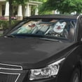 thumbnail image 2 of 3D Beach Love Bulldog Couple Car Auto Sunshades Windshield Heat Protection, Dog Pet Lover Sun Shades Univeral Fit Cars Suv Truck . Car Decor Gifts For Dog Mom Dog Dad, 2 of 6