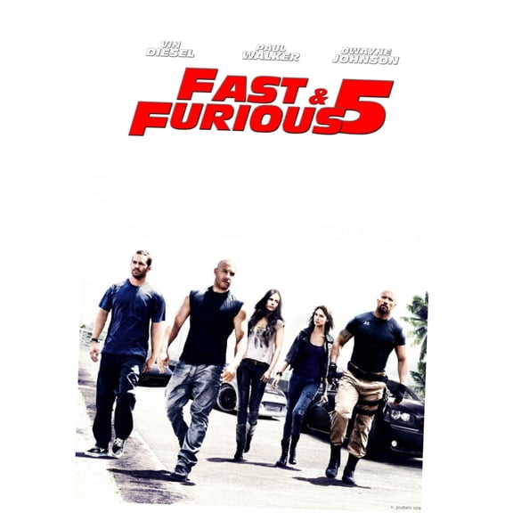 Fast Five Mini Poster 11inx17in in Mail/storage/gift tube 11x17 poster