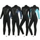 thumbnail image 5 of Yuarrent Traje de buceo Alta eficiencia A prueba de frío Cierre de cremallera Trajes de baño cómodos Traje de neopreno fácil de usar Cuello Deportes acuáticos Hombres Negro M Yuarrent OD020689-02, 5 of 6
