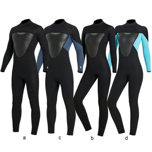 Combinaison de Plongée Haute Efficacité Anti-Froid Maillots de Bain Confortables Écran Solaire Puissant Réduire la Résistance à L'Eau Combinaison Classique Col Rond Homme Gris Foncé L