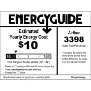 Honeywell Lynton 52 Ceiling Fan w/ Remote, Reversible Blades, Matte Black