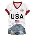thumbnail image 6 of MEICHEN 4th Of July Shirts For Women Summer USA Star Stripes Graphic Tees Memorial Day Outfit 250th Anniversary USA Shirt, 6 of 7