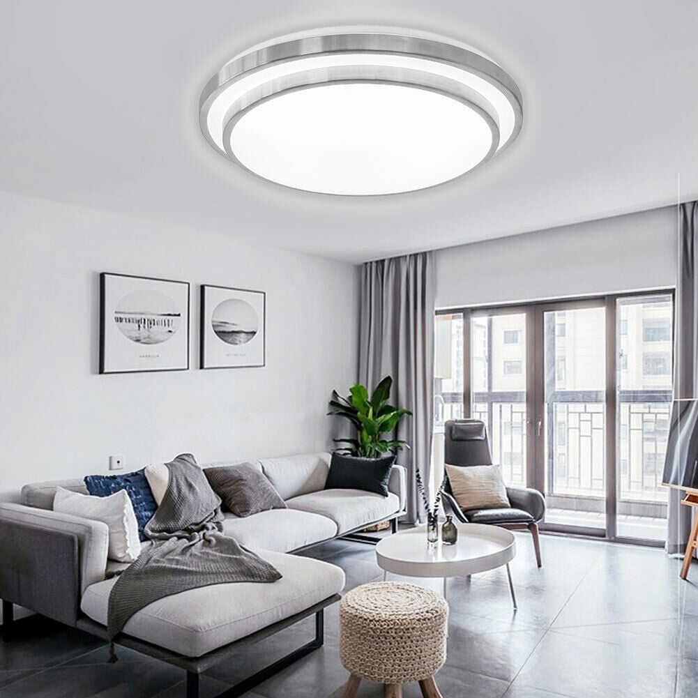 20" LED Ceiling Light Modern Ceiling Lamp Round Flush Mount Lighting Fixture 110V 35W for Bedrooms, Living Rooms, Dining Rooms