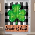 thumbnail image 3 of St Patrick’s Day Loads of Luck Shower Curtain St Patricks Bathroom Decorations Set with 12PCS Hooks 72x72 Inch, 3 of 6