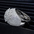 thumbnail image 5 of Fashion Trend S925 Silver Set Moissanite Small Diamond Men Ring Luxury, Fashionable For Daily Wear, Creative, Suitable For Gatherings, Dates, Anniversaries, Parties, Father's Day, Birthday Gifts, 5 of 7