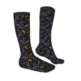 thumbnail image 3 of Daiia Sports Socks Lavender Flowers Printed Novelty Crew Socks for Men Women Knee High Socks Cotton Socks Soft & Breathable Support Unisex Socks, 3 of 9