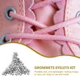 thumbnail image 2 of 100pcs Grommets Eyelets Hole Buckle Kit for Shoelace Metal, 2 of 6