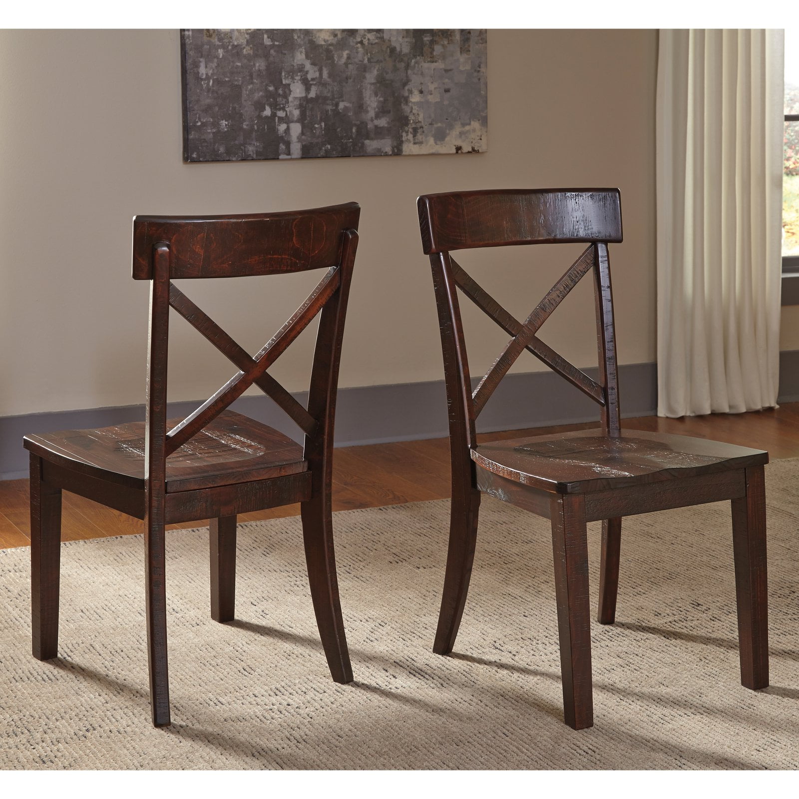 Signature Design by Ashley Gerlane Cross Back Dining Chair Set of 2
