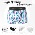thumbnail image 2 of Men's Boxer Briefs, funny Math Symbol Print Soft Comfy Mens Underwear Boxer Briefs Breathable With Widen Waist, 2 of 7