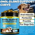 Oimmal Anal Gland Support for Dogs Chews, Supports Healthy Bowel