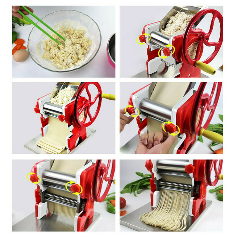 DENEST Pasta Maker Machine Spaghetti Manual Noodle Machine 