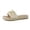 Natural, variant on Cushionaire Playa Espadrille Platform Sandals for Women, Decorative Shell Embellishment and Boho Woven Detail Womens Slides