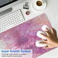 thumbnail image 2 of Protective Cute Pink Desk Mat with Rose Gold Marble Design - Large Mouse Pad for Desktops, PCs, Laptops, 2 of 7