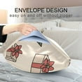 thumbnail image 4 of Yayeee Pillowcase King Size Set of 2 Satin Wrinkle Resistant Pillow Case, Beige Christmas Gift Pattern, 4 of 8