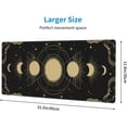thumbnail image 3 of Moon Phases Stars Mouse Pad Extended XL Gaming Mice Pad Office Desk Mat with Stitched Edges, Non-Slip Oversized Desk Pad, 31.5 X 11.8 Inch, 3 of 6