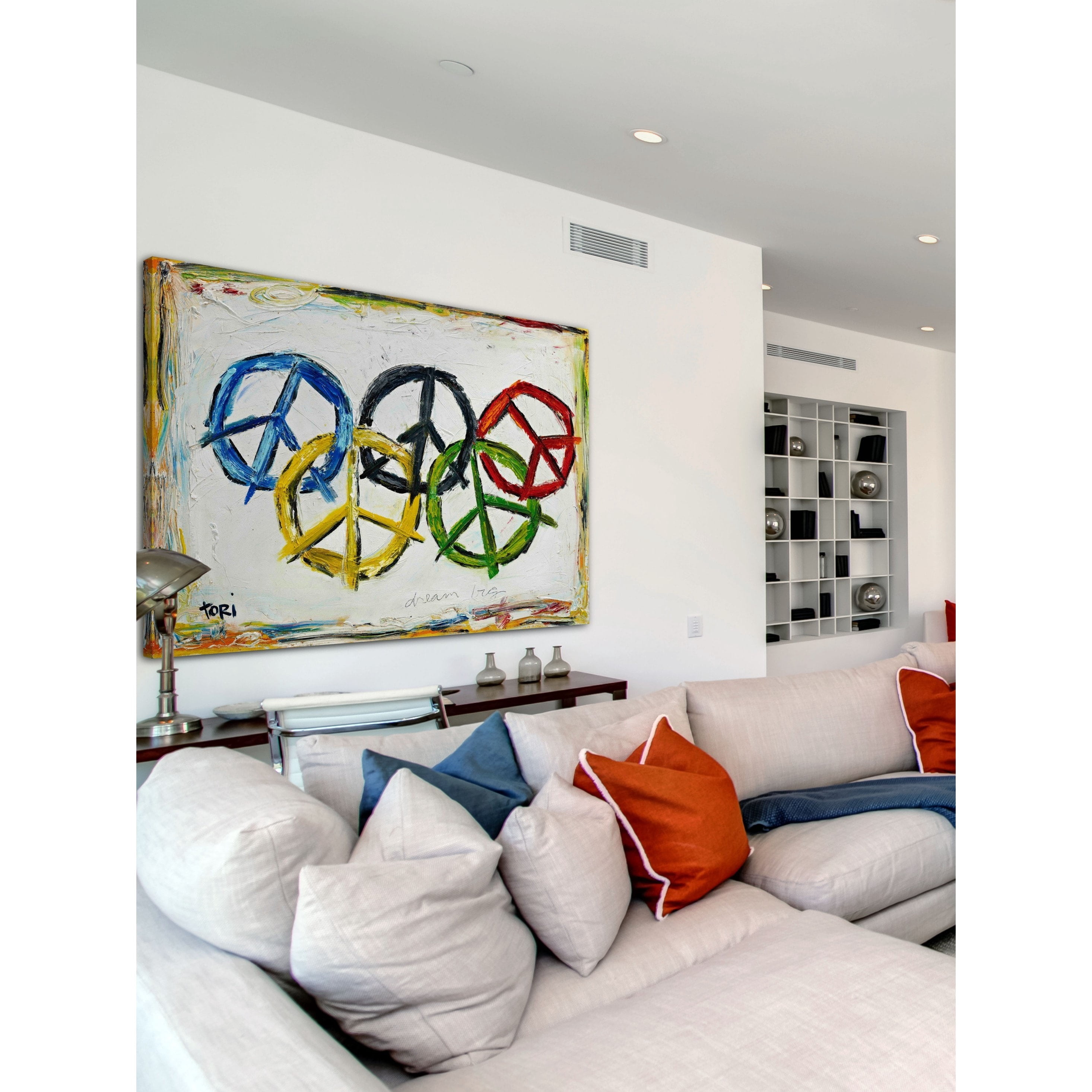 Marmont Hill "Dream Big" by Tori Campisi Painting Print on Canvas