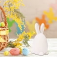 thumbnail image 5 of Ympkerial Bunny Decor Set Resin Easter Figurines Pastel Flocked Rabbit Statues Spring Table Centerpieces for Farmhouse Home Office, 5 of 7