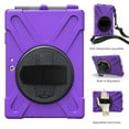 thumbnail image 3 of XYX Case for 10.5 inch Microsoft Surface Go 3 2021/Surface Go 2 2020 with 360 Degree Rotating, Hand Strap, Shoulder Strap, Purple, 3 of 7