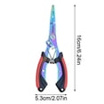 thumbnail image 3 of Portable Fishing Pliers & Line Cutter - Stainless Steel Fish Hook Remover Tool with ABS Handle, 3 of 8