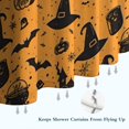 thumbnail image 6 of Orange Witch Hat Halloween Pattern Shower Curtain 84"x72" ,Bathroom Decorative Shower Curtains Set with 12 Hooks,Modern Waterproof Washable Shower Curtain, 6 of 6