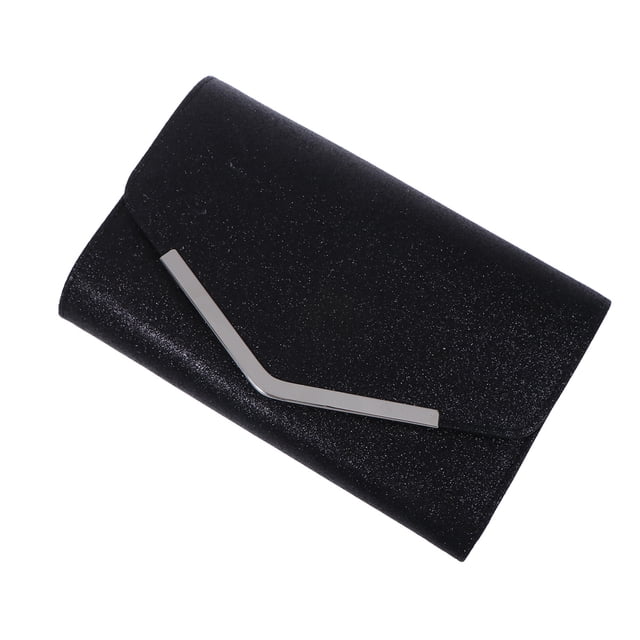 EeaseCA Sac de Soirée Sac à Main Mariage Fête Sac à Message Pochette Sac à Main Sac à Chaîne Simple pour Femmes Dames (Noir)