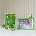 thumbnail image 3 of TECH CIRCLE Cartoon Tablet Case for Apple iPad Mini 6th Generation (2021) 8.3 Inch, Cute Case for Kids, Built-in Rotating Kickstand & Handle, with Shoulder Strap, Shockproof Portable Case, A Frog, 3 of 7