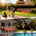 thumbnail image 4 of Basketball Hoop Outdoor Portable, 48 Inch Shatterproof PC Backboard, 4.9-10FT Height Adjustable Basketball Hoop Goal System, Mobile Stand with Wheels & Weighted Base for Driveway Backyard Pool Play, 4 of 9