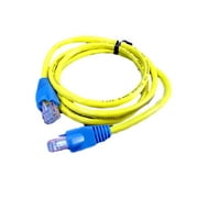 Leviton Yellow Cat 5 3 ft Ethernet LAN Patch Cord Network Cable Cat5 Red Boot 5G454-3R