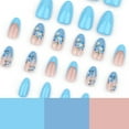 thumbnail image 5 of Yiran Blue Gradient French Press On Nails, 5 of 8