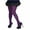 Purple Black, variant on Inevnen Novelties Women's Adult Striped Tights Thigh High Stocking for Christmas Costume Accessory
