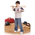 thumbnail image 6 of Jaws Boys Graphic Baseball Jersey with Short Sleeves, Sizes 4-18, 6 of 8