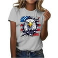 thumbnail image 7 of Summer American Flag Graphic T-Shirts For Women Cotton Breathable Tees Pullover Sweater Blouses Heart Printed Tee Shirts Crew Neck Short Sleeve Tops 2025 Beach Vacation Tunics, 7 of 7