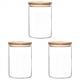 thumbnail image 1 of 3X Contenedores de Almacenamiento de Alimentos de Vidrio con Tapas Frascos de Almacenamiento de Alimentos de Vidrio Grandes para Café Bar Té Azúcar (27 FL OZ), 1 of 5