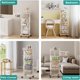 thumbnail image 4 of Carrito de almacenamiento de cocina Ocyfym de 5 niveles, blanco, organizador con ruedas, 4 of 9