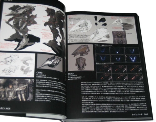 Armored Core Designs 4 & For Answer Software Japanese Algera Book