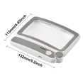 thumbnail image 3 of Magnifying Glass with Light, Handhold Magnifiers,Rechargeable 5X Large Page Magnifier for Reading, Folding Handheld Dimmable, LED Lighted Rectangle Magnifier for Reading Book Small Print(Black), 3 of 9
