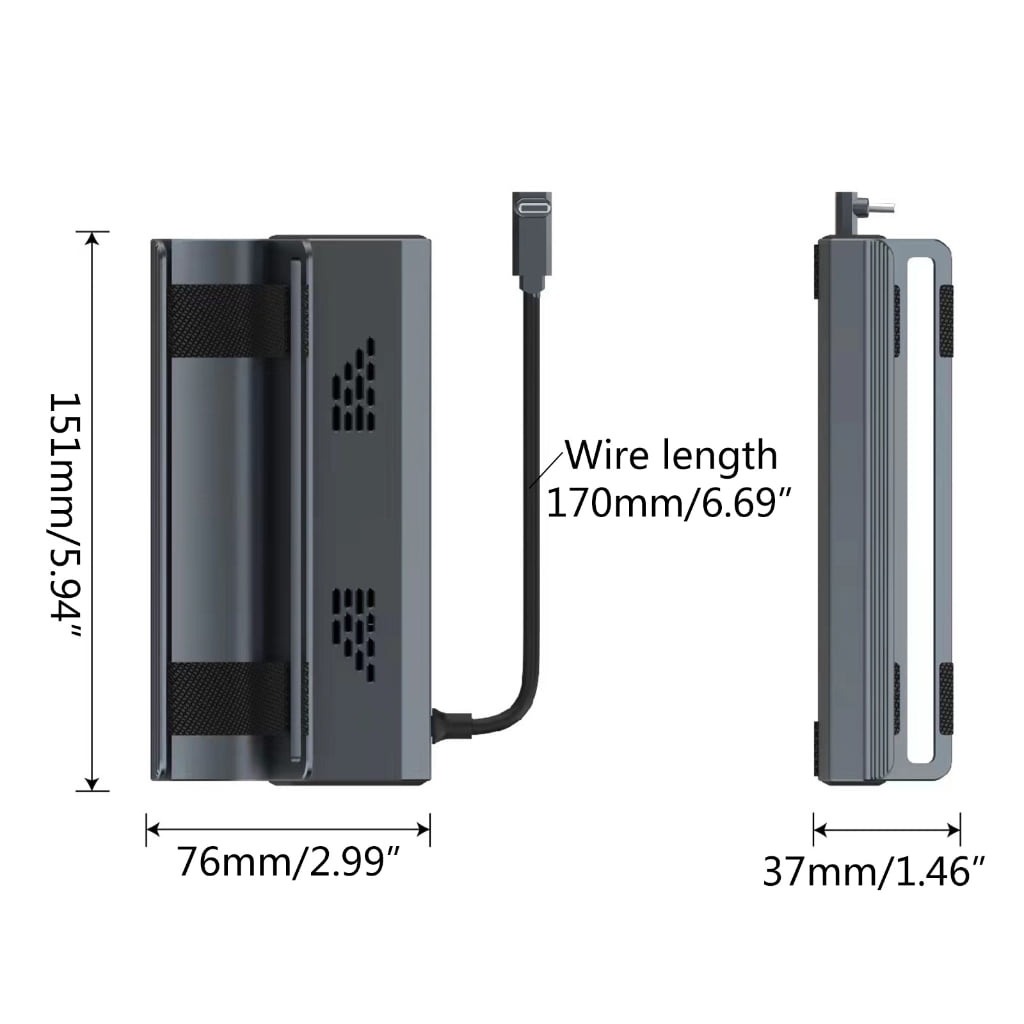 lanema 6-in-1 Docking Station for Steam Deck with RJ45 Port HDMI-compatible 2.0 4K@60Hz