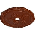 thumbnail image 3 of Ekena Millwork 26"OD x 3 3/4"ID x 1 1/2"P Attica with Rose Ceiling Medallion (Fits Canopies up to 4 1/2"), Hand-Painted Firebrick, 3 of 5