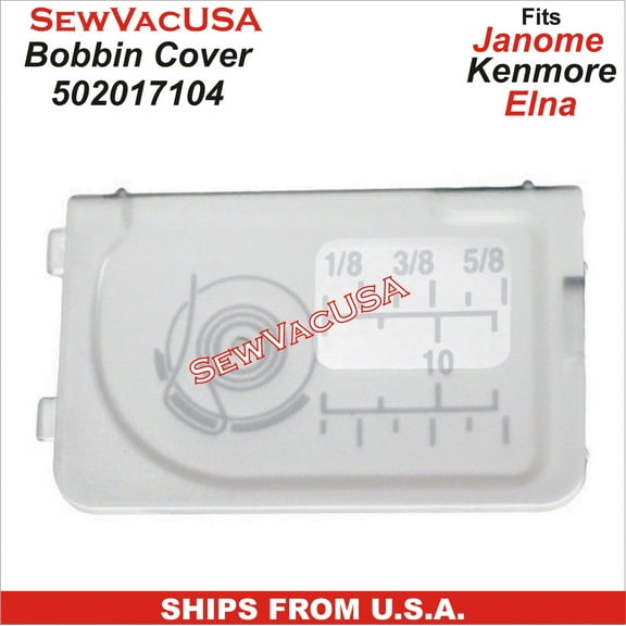 Bobbin Cover Part Number 502017104 Fits Janome, Kenmore & Elna Sewing Machine Models In Description