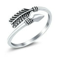 thumbnail image 3 of Arrow Adjustable Band Ring 925 Sterling Silver Size 8, 3 of 6