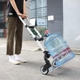 thumbnail image 4 of Folding Hand Truck Aluminum Portable Folding Hand Cart 180lbs Capacity Hand Cart and Dolly Ideal for Home, Auto, Office,Travel Use,Black, 4 of 9
