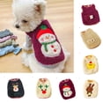 thumbnail image 1 of Windfall Fashion Sleeveless Dog Sweaters, Winter Cartoon Print Comfortable Warm Knitwear Vest Pet Clothes for Holiday Party Christmas, 1 of 8